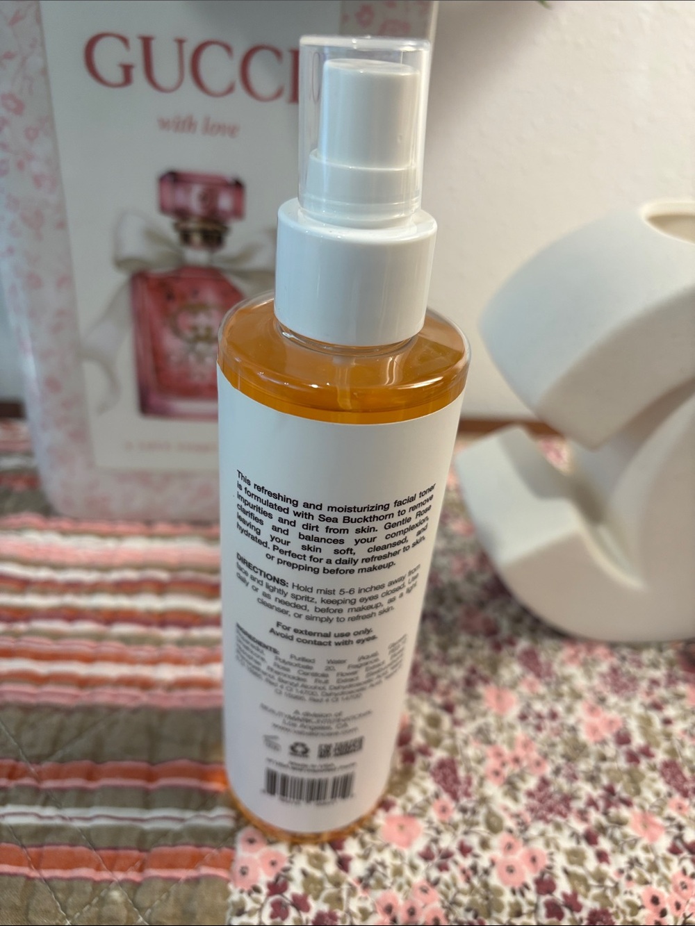 Sea Buckthorn Rose Hydrating Facial Toner Mist - White/Pale Orange NWOT - Picture 2 of 2